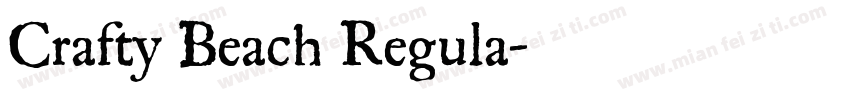 Crafty Beach Regula字体转换